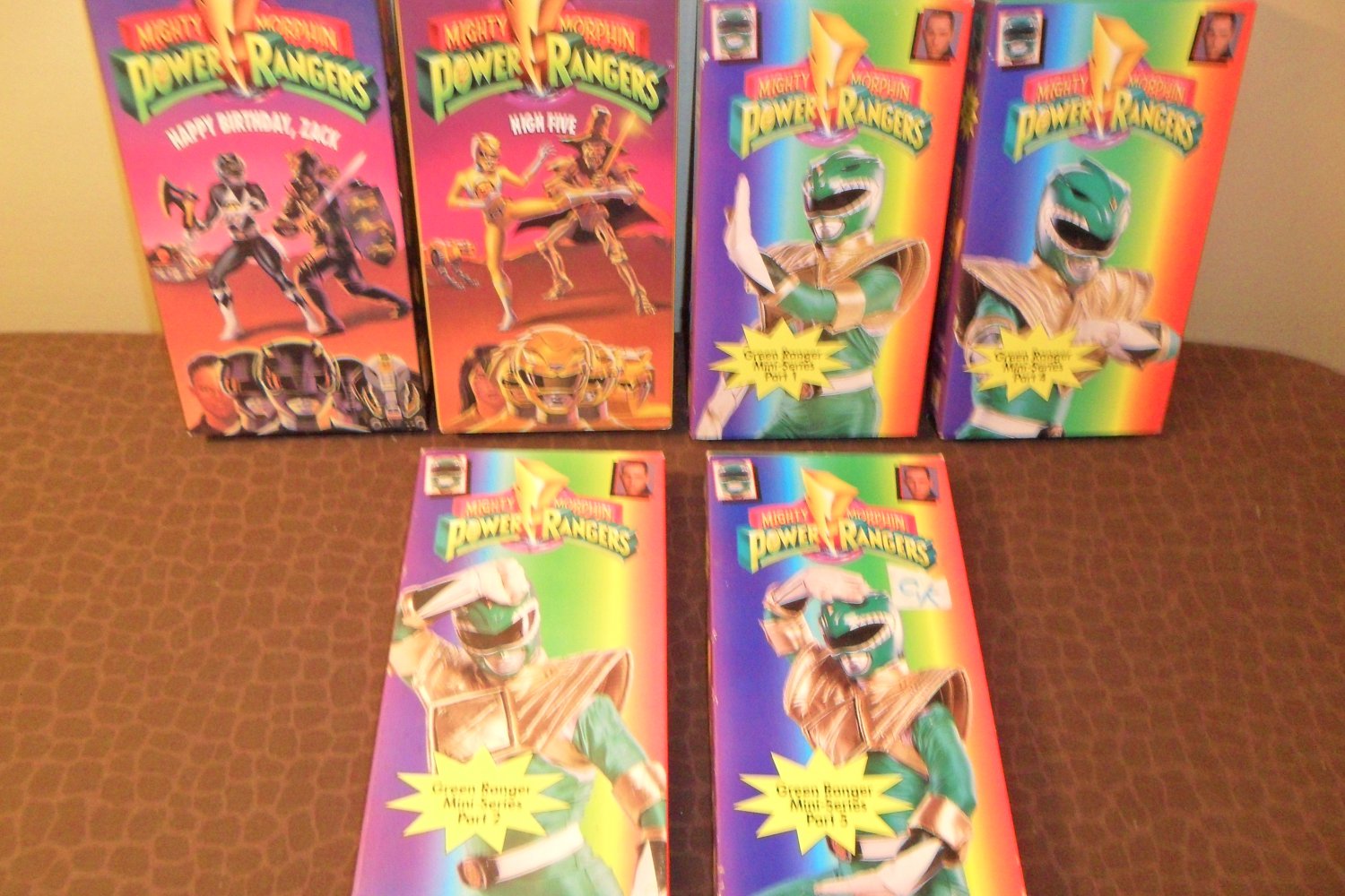 Lot Of Mighty Morphin Power Rangers Vhs Video Tapes