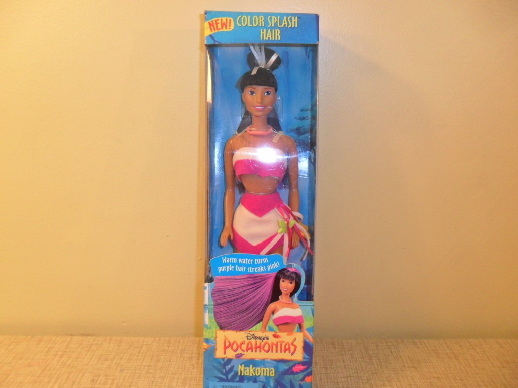 1995 Disney Pocahontas Nakoma Color Splash Hair MIB