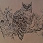 NIP Bucilla Needle Etching Kit "Wise Old Owl" #2572