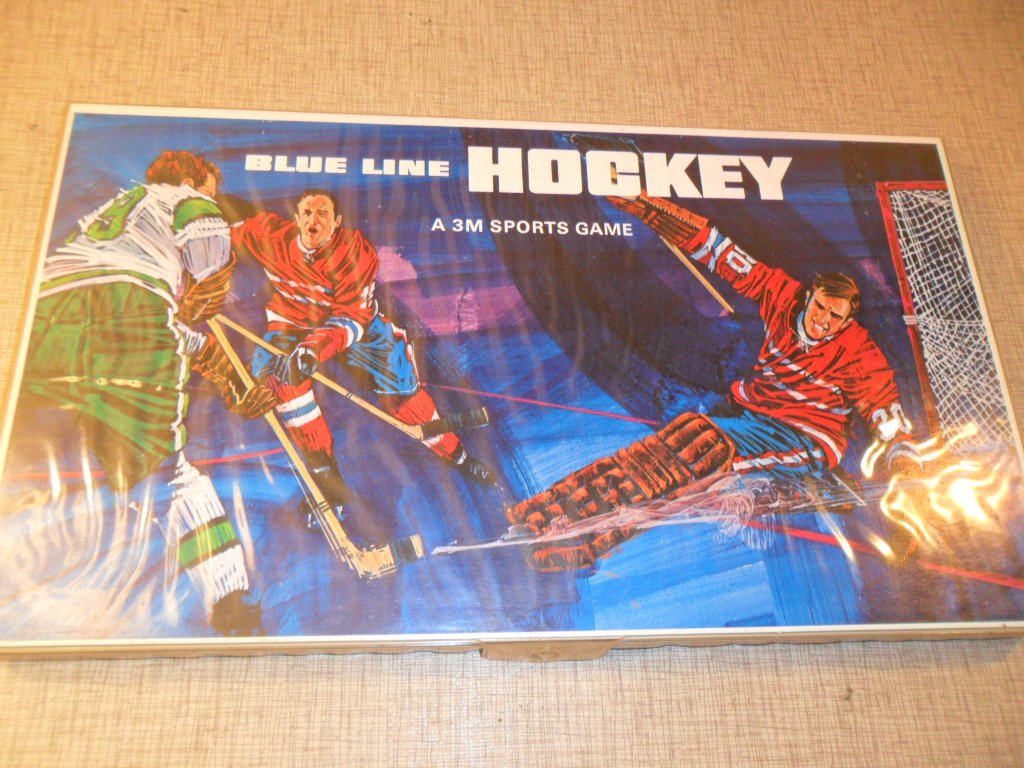 Vintage 1968 Blue Line Hockey 3M Sports Game copyright  American made