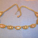 Vintage TARA rhinestone Choker Necklace - Multi-color