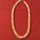 Vintage stunning twisted strands Faux Pearl bead choker necklace