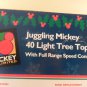 Vintage Disney Mickey Mouse Juggling Mickey 40 Light Tree Topper