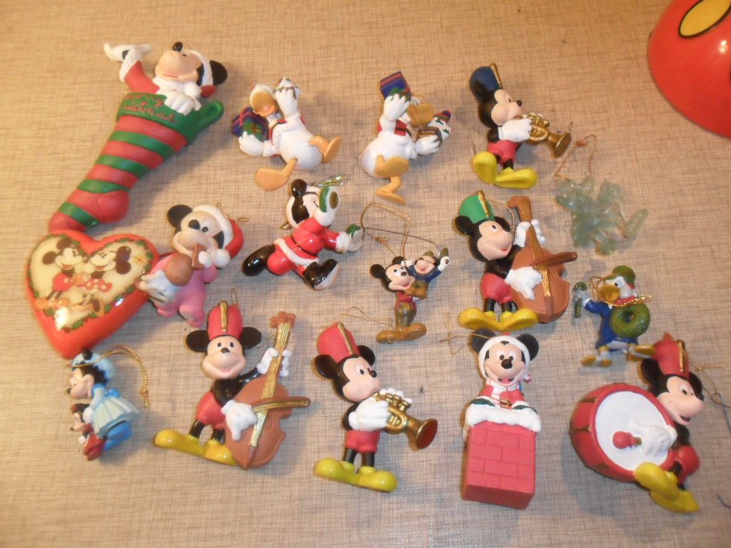 Lot of 16 Vintage 1990's Disney Christmas Ornaments