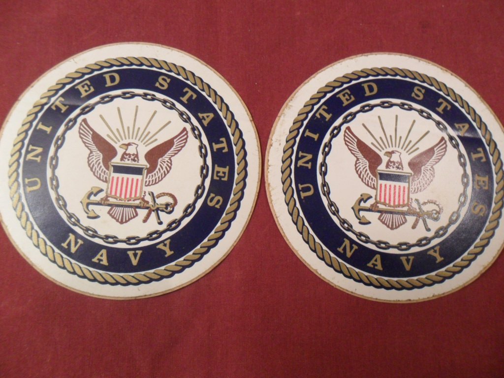 2 US Navy Seal 4" Round Decal Sticker
