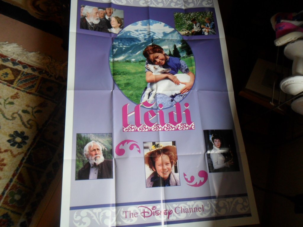 Large Vintage Disney Movie Poster Heidi