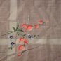Lovely Vintage Embroidered Flower Hankie Handkerchief