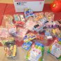 Medium priority box filled with Hot Wheels happy meal toys un-open 1990's