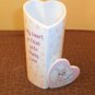 1998 Precious Moments Flower Vase My Heart Is Filled With Puppy Love