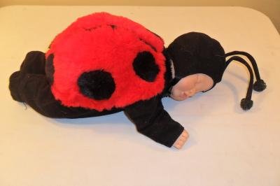 Retired HTF Anne Geddes Large DOLL 18" LADY BUG INSECT Child Toy Sleeping Baby