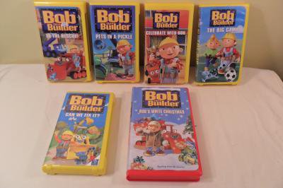 LOT OF 6 BOB THE BUILDER VHS VIDEO TAPES