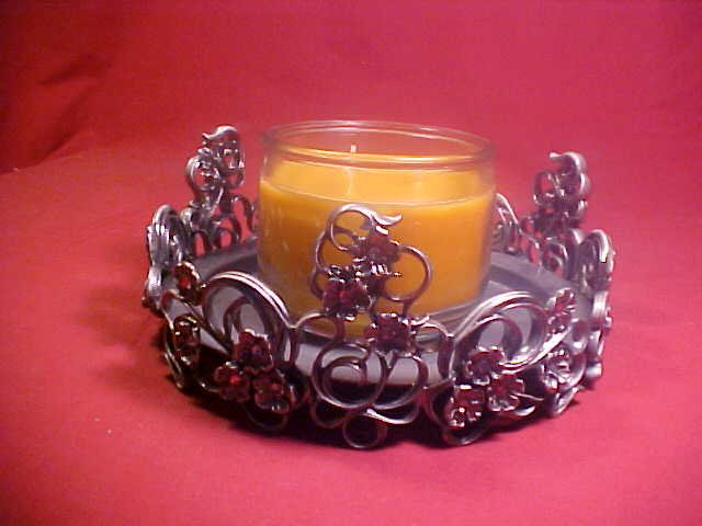 PARTYLITE JEWEL CANDLE HOLDER FOR LARGE CANDLE