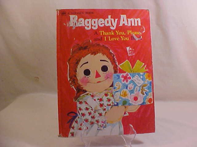 1978 RAGGEDY ANN GOLDEN BOOK I LOVE YOU BOOK