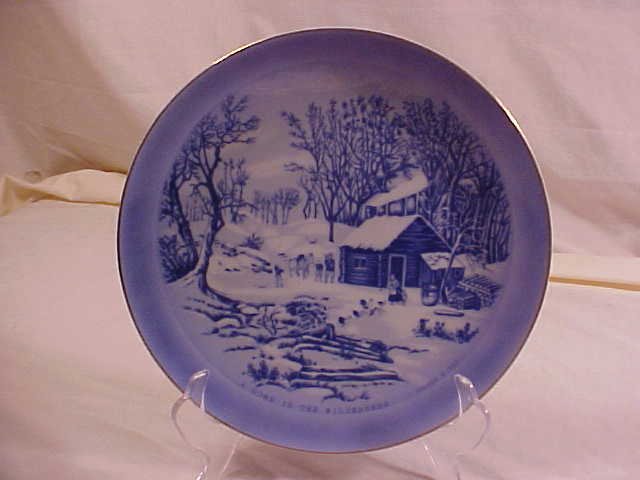VINTAGE CURRIER & IVES COLLECTOR PLATE WILDERNESS