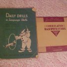 1952 LANGUAGE SKILLS & 1936 CORRELATED HANDWRITING BOOK
