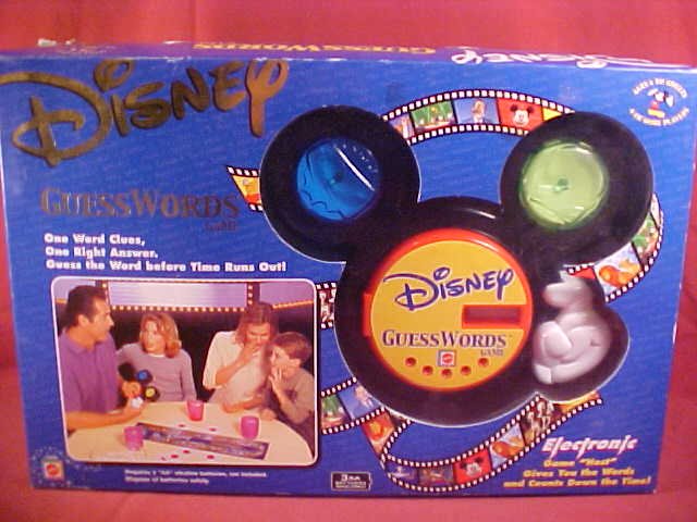 2001 DISNEY ELECTRONIC GUESS WORDS GAME