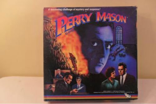 The Perry Mason board Game 1987 Raymond Burr solve mystery attorney at law case
