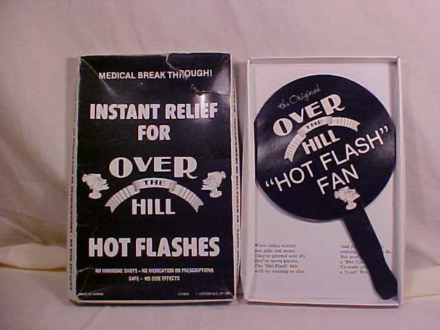 VINTAGE OVER THE HILL HOT FLASH FAN