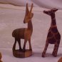 Vintage Hand Carved Wooden animals wildlife Africa/India