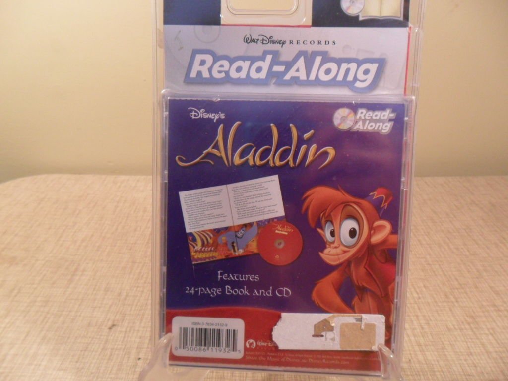 NIP 2000 Disney Aladdin Read-Along Book & CD