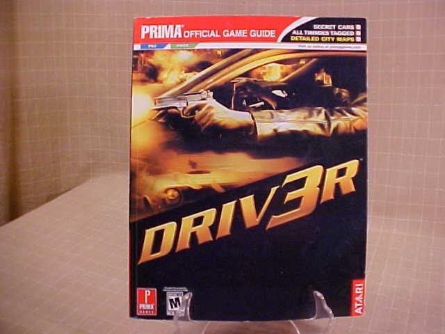 2004 DRIV3R PRIMA OFFICIAL GAME GUIDE BOOK PS2 & X BOX