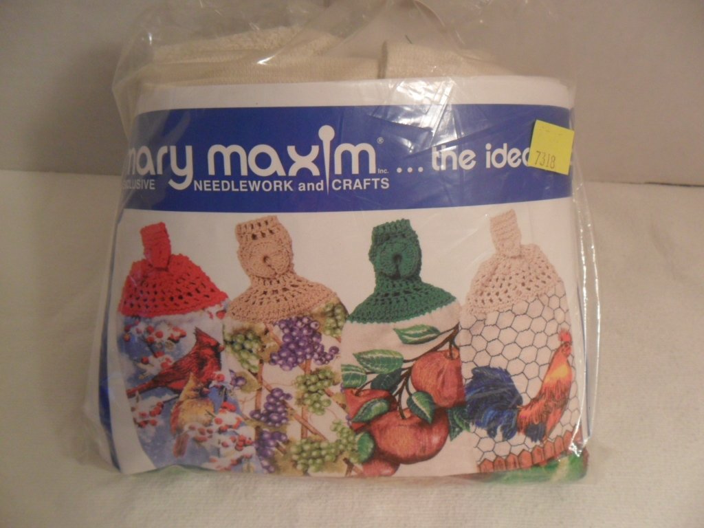 NIP Towel Toppers Terry Towel Kit "Apples" Mary Maxim