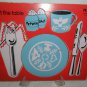 Vintage Playskool Wooden Puzzle "I Set The Table" 5 pc