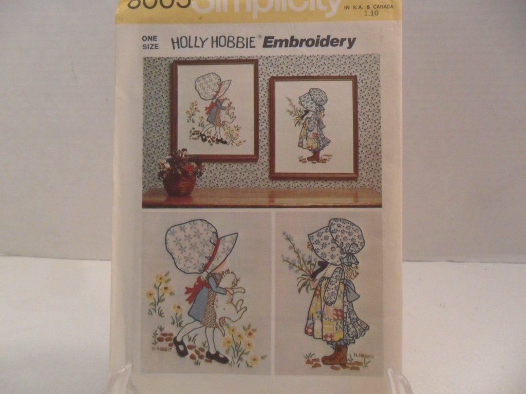 Simplicity Holly Hobbie Embroidery Pattern #6005 uncut