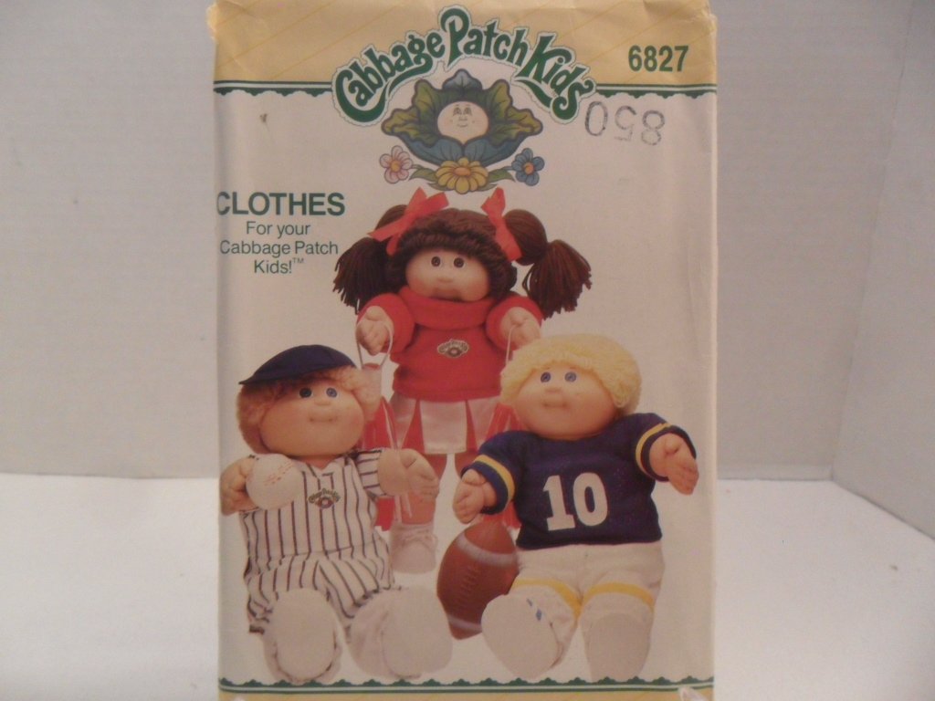 Butterick Cabbage Patch Kids Clothes sewing Pattern #6827 uncut