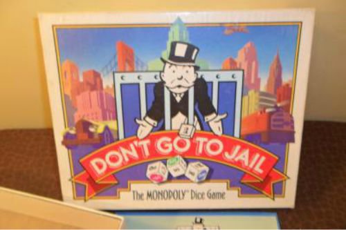 1991 Don't Go To Jail The Monopoly Dice Game complete