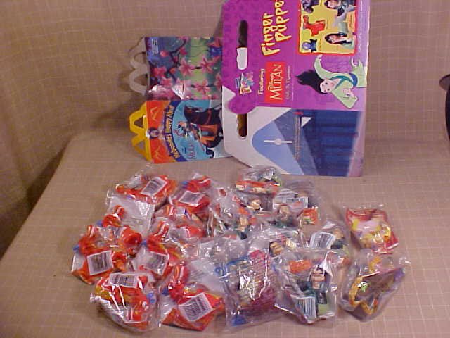 LOT OF DISNEY MULAN BLOCK BUSTER FINGER PUPPETS