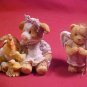 LOT OF ENESCO COLLECTABLE FIGURINES & EARRING SET