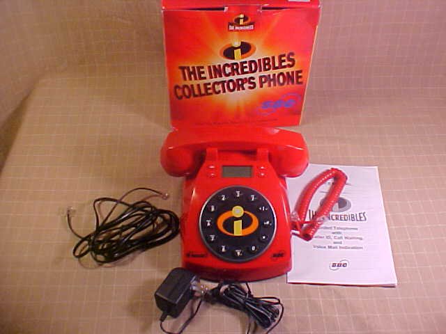 2004 MIB DISNEY THE INCREDIBLES TELEPHONE CALLER ID SBC