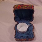 VINTAGE TEA CUP IN COLLECTOR DECORATIVE HINGED BOX