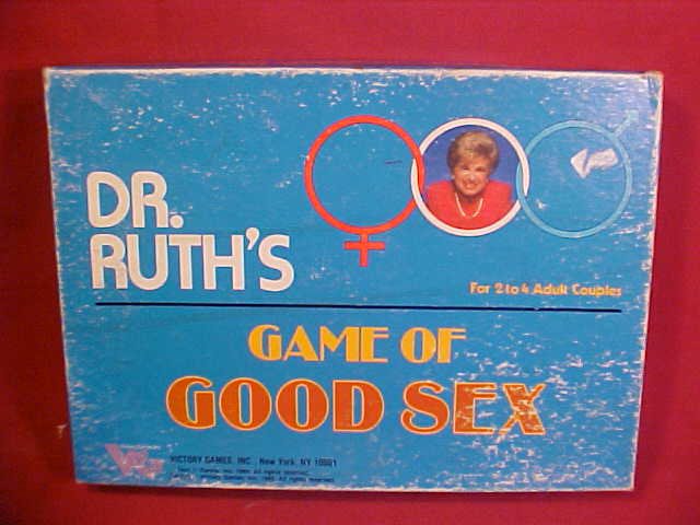 1985 DR. RUTH'S GAME OF SEX BOARD GAME