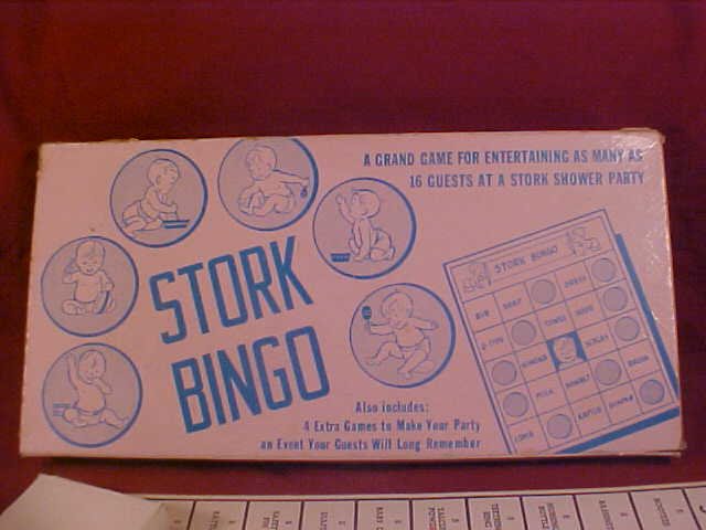 1957 STOCK BINGO FOR YOUR STORK SHOWER PARTY