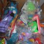 Large Box filled with collectible McDonald's and Burger King Happy Meal Toys