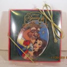Disney Store MIB Beauty And the beast Christmas Ornament Oval