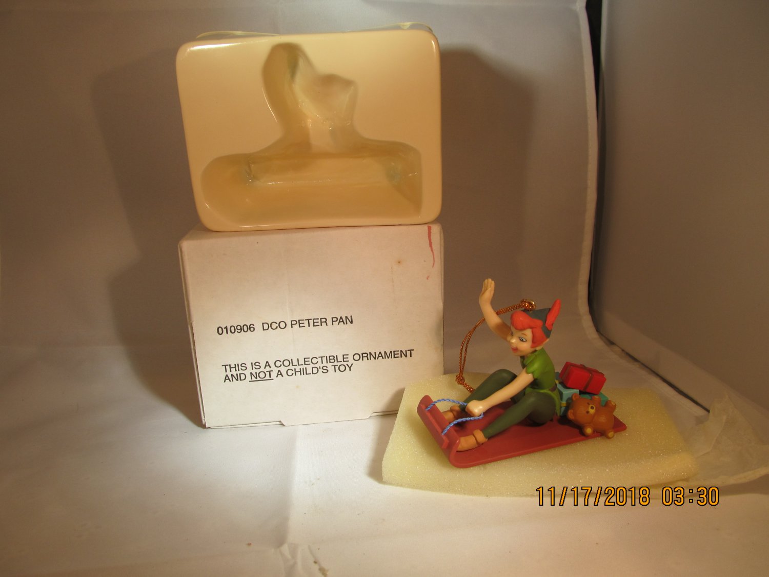 Disney's PETER PAN Ornament / Grolier Christmas Magic 26231-122