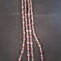 Vintage Heavy Chained Purple Beaded Necklace 27 in.