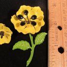 Vintage retro yellow flower Brooch Pendant