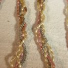 Vintage long pearl chain 3 strand necklace!