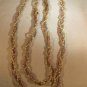 Vintage long pearl chain 3 strand necklace!