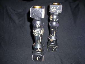 Black Candle Holder