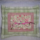green/burgundy Dream Pillow