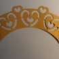 Cup cake wrapper-Gold Metallic Hearts