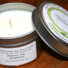 Jasmine, Rose & Sandalwood Aromatherapy Floral Scented Soy Candle