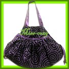 THAI SILK SHOULDER HAND BAG PURPLE HOBO HIPPIE / B103