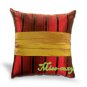 2 THAI SILK THROW CUSHION CASE PILLOW COVER RED / 1107