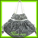 THAI SILK SHOULDER HAND BAG WHITE GYPSY HIPPIE HOBO / B105